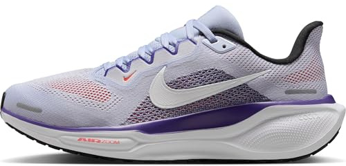 Nike Pegasus 41 Straßenlaufschuh Für Damen, Ghost/Court Purple/Bright Crimson/Weiß, FD2723-013, 39 EU (W 8 US)