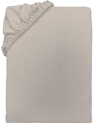 Herding Young Collection Lenzuolo con angoli in jersey, 140-160 x 200 cm, 100% cotone/jersey, beige