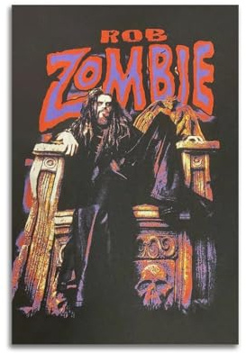 Bottlek Rob Zombie-Poster, Horror, Vintage, Leinwand, Wandkunst, Dekor, Wohnzimmer, modern, Familienschlafzimmer, 20 x 30 cm, ungerahmter Stil