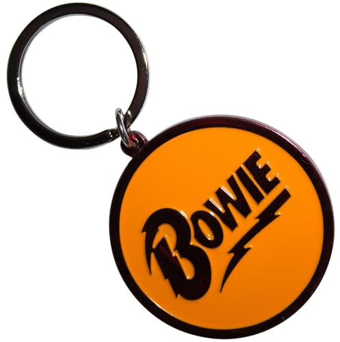 Rock Off officially licensed products David Bowie Circle Logo keyring Keychain One Size