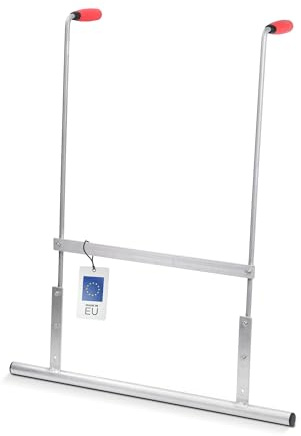 blizz-z Schwabbelstange - Breite: 75 cm - aus Aluminium - Rohr: Ø 30 mm | mit ergonomischem Doppelgriff, höhenverstellbar - zum gleichmäßigen Einbau von Fließestrichen - Made in EU