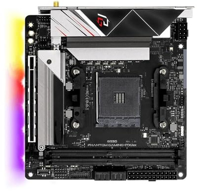 motherboard Fit For ASRock B550 Phantom Gaming-ITX/ax supporta CPU 3600X 5600G 5700X 5800X3D 5900X 4xDDR4 64GB M.2 AM4 PCIe 4.0 Mini-ITX