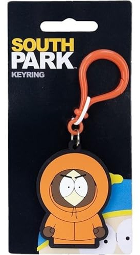 Khadou South Park Schlüsselanhänger Eric Cartman, Stan Marsh, Kyle Broflovski oder Kenny McCormick – Figur 5,5 cm, Gesamtlänge 11 cm
