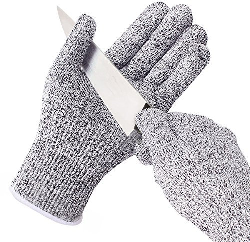 Baban Cut Resistant Gloves High Performance Level 5 Protection, Food Grade, EN388 Certified, Gloves for Hand Protection and Gardening Work, Kitchen Glove for Cutting and Slicing, S Size