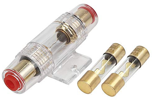 X AUTOHAUX 4 6 8 Jauge AWG en Ligne Porte Fusible avec 40A AGU Fusibles pour Voiture Auto