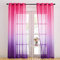 NICETOWN Cortinas Translucidas con Aspecto de Lino Cortinas Salon Modernas 2 Piezas Cortinas Dormitorio Visillos Largas para Ventanas, 140x220cm(AnchoxAlto), Rosa-Morado