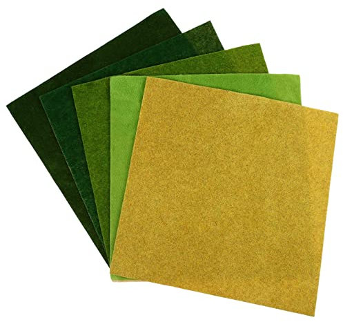 Milisten 5stücke DIY Rasen Papier Kunstrasen Landschaftsrasen Mini Garten Rasen Papier Zum Verzieren Für Sandtabelle Modell Ausstellung Heimdekoration