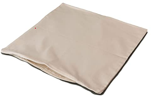 Bio-Perkal Inlett 20x20cm, mit Reißverschluss. Hülle ideal für Selberbefüller von Kissen - Inlett = Leere Kissenhülle - Inhalt: 3 Stück