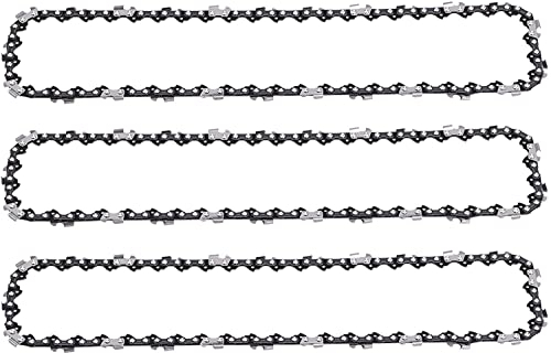 Poweka cadenas motosierra 35 cm(14) 3/8LP, 50 eslabones de transmisión para Husqvarna, Mac Allister, McCulloch, Ryobi, Sterwins, Bosch, paquete de 3