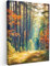 MuchoWow© Impressions sur Toile 50x70 cm Deco Tableau Murale Decoration Salon Peinture Tableaux Chambre Toiles Maison Forêt - Soleil - Nature - Automne