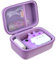BOVKE Carrying Case Compatible with MINIBEAR Instant Digital Camera for Girls Toddler Camera Kids Child Selfie Video Camera Toy Camera Kids Camcorder Storage Holder Bag with Space for Supplies, Purple