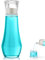 VITVITI Glass Mouthwash Dispenser for Bathroom, 8.8OZ Mouth Wash Container Bottle with Lid Cup, Small Clear Refillable Mouthwash Dispenser Decanter for Countertop