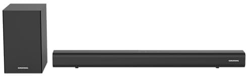 GRUNDIG 2.1 Soundbar DSB 991 SW, con subwoofer, Slim Design, potenza di uscita 90 Watt, connessione wireless, Bluetooth 5.4, HDMI (ARC-CEC), USB, ingresso ottico e Aux, nero