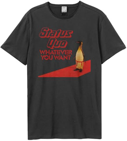 Amplified Status Quo Collection - Whatever Penguin Männer T-Shirt Charcoal M