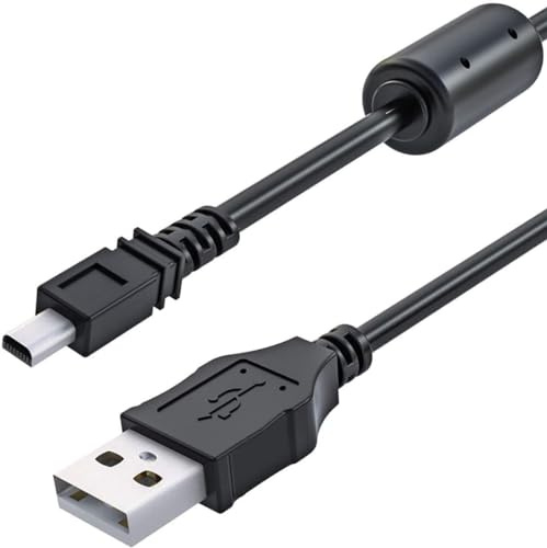 Toxaoii 8 Pin USB-Daten-Ladekabel Kompatibel mit Fujifilm FinePix X10, X20, XF1, J10, J100W, J26, S4200, S4500, JX500, JX650, JX660, JX675, JX680, AX385, AX500, AX510 Kamera Ersatzkabel (1.5M)