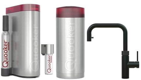 Quooker Flex Square | Reservoirs COMBI | CUBE & Filter | schwarz | sofort-Kochend-Wasserhahn | Reservoirs COMBI, CUBE & Filter