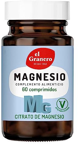 El Granero Integral - Mg 500-60 Comprimidos - Elaborado a Base de Citrato de Magnesio - Apoyo al Sistema Nervioso y Muscular - Ideal para Deportistas