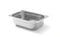 HENDI Contenitore Gastronorm, GN 1/2, resistenza termica -40 °C a 300 °C, compatibile con i forni a convezione, frigoriferi, bagno María, chafing dishes, 6.5L, 325x265x(H)100mm, acciaio inox