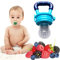 Baby Ernährung gesund und richtig fördern durch Fruchtsauger - Vitamine einfach und sicher zuführen (Blau)