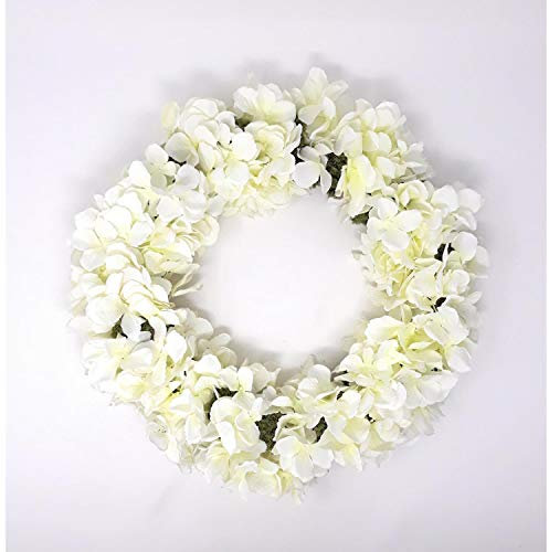CREAFLOR HOME Hortensienkranz Türkranz Tischkranz ca. 36-38 cm Creme