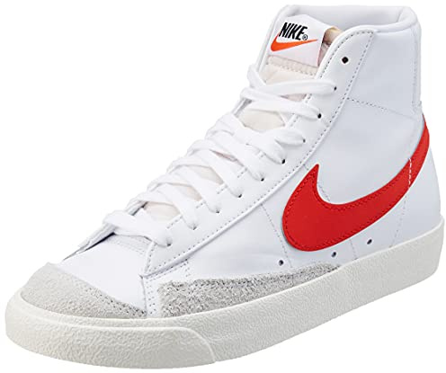 Nike Damen W Blazer MID '77 Sneaker, White/Habanero RED-SAIL, 36.5 EU
