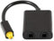 2 in 1 Out Optical Audio Splitter, Digital Optical Fiber Splitter Replacement, Dual Port Audio Cable Adapter