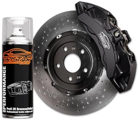 TRISTARcolor 2K Brake Caliper Paint Devil Black 400ml Quick-Drying Spray Can