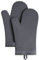 KitchenAid Ribbed Soft Silicone Oven Mitt Set, Charcoal Grey 2 Count