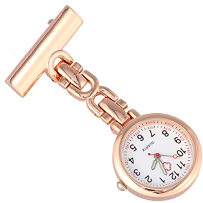 Uhr Schwesternuhr Taschenuhr Krankenschwesteruhr Ansteckuhr Brosche Digital Quarzwerk Pflegeuhr Quarzuhr Fob Uhr Armbanduhr Geschenke für Arzt Damen Student