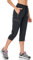 BAYGE Damen Wanderhose Sommer Leicht 3/4 Trekkinghose Outdoorhose Atmungsaktiv Schnell Trocknend Wasserdicht Winddicht Funktionshose mit reißverschlusstaschen, Schwarz, M