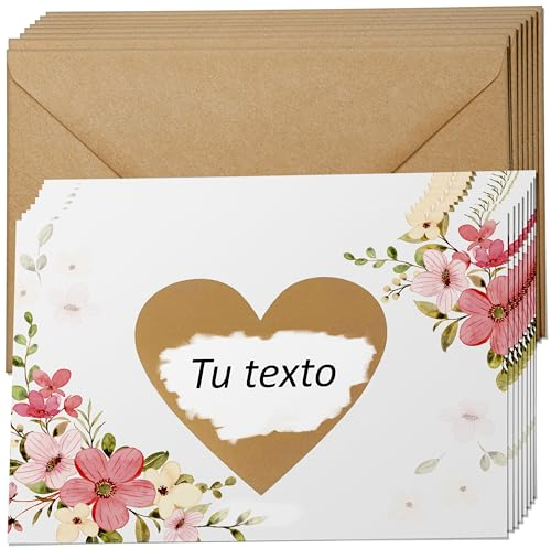 Cheerset Rascas personalizables para escribir su mensaje sorpresa⎪ quieres ser mi padrino (madrina), vais a ser abuelos, vas a ser papa EN BLANCO. 12 Un.