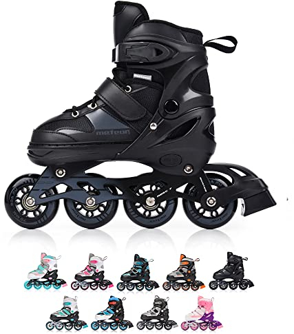 meteor® Inliner Rollen Inline Skates Mädchen und Jungen Inliner Kinder Inline Skates ABEC7 Rollen inliner mit Einstellbarer Größe Inliner Kinder Inline Skates