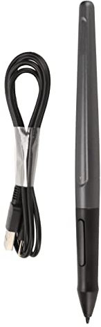 PF150 Stylus, Lápiz de Tableta Gráfica de Dibujo Ergonómico con Teclas Programables, Lápiz óptico Inteligente para Huion, Batería de Larga Duración