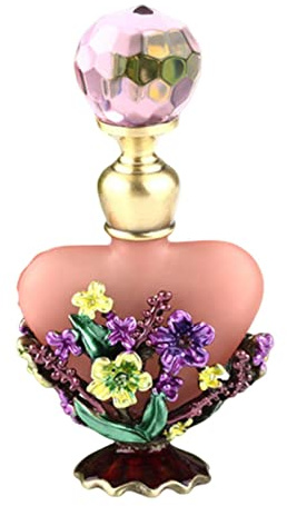 Kasmole perfume, perfume pintada retro perfume diseño esmaltado flores coloridas recargables vintage aroma decorativa, Regalo para mujer