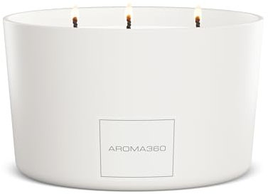 Aroma360 My Way Kerze mit 3 Dochten, Weiß