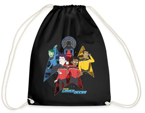 Spreadshirt Star Trek Lower Decks Crew Gruppenbild Turnbeutel