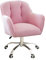 Bürostuhl Drehbarer Büro-Schreibtischstuhl, dickes Kissenpolster, flexibel, verstellbarer drehbarer Rollstuhl, ergonomischer Stuhl für Erwachsene und Kinderstuhl (Farbe: Rosa) erforderlich Comfortable