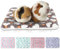 Sbayool 5 Stück Meerschweinchen Fleecedecken, Kralle oder Herzform Muster Kleintier-Plüschbett, warme Flauschige Welpendecke für Kätzchen, Kaninchen, Chinchillas, Frettchen, Hamster 32×25cm