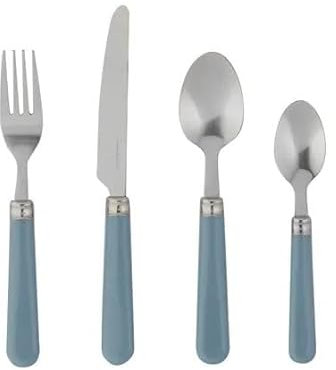 RA-HOMESTORE® New 16 Piece Cutlery Set, Stainless Steel (Ashley Blue)