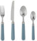 RA-HOMESTORE® New 16 Piece Cutlery Set, Stainless Steel (Ashley Blue)