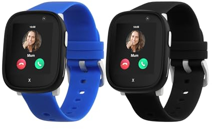 kwmobile Armband S kompatibel mit Xplora X6 Play - 2X Fitnesstracker Sportarmband aus TPU und Silikon