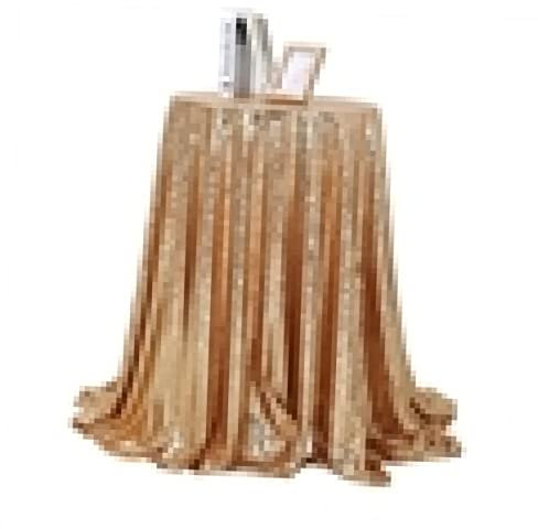 Abaodam Luxuriöse Pailletten Tischdecke 80cm Hochzeit Bankett Decor Leinen Bestickt Tisch Flagge Für Party