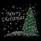 Glitzerdeals Bügelbilder Karneval Strass Weihnachtsmotiv Merry Christmas mit Weihnachtsbaum Aufbügler für Textilien Weihnachten Bügelmotiv Frohes Fest Strass Bügelbild Weihnachten