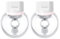 Momcozy Hands-Free Breast Pump S12 Pro, Wearable & Portable, with Soft DoubleFit Flange, 3 Modes | 9 Levels, Smart Display, 24mm, 2 Pack, White