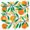 20 Servietten Essen Welt voller Orangen als Tischdeko. Papierservietten mit Motiv. Auch für Decoupage und Serviettentechnik 33x33cm