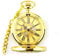 DUJAE Taschenuhr, Vintage Mechanische Taschenuhr Halskette mit Kette Römische Zahlen Uhr Anhänger Handaufzug Herren Damen(Gold)