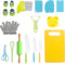 URRANEE Montessori Lot de 18 couteaux de cuisine sûrs pour enfants