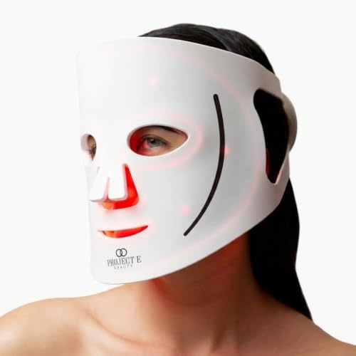 LumaLux Face Pro LED-Lichttherapie-Maske von Project E Beauty | 800 LEDs | 7 + 2 Farben 460 nm ~ 1072 nm | Rot + Infrarot + tiefes Infrarot Hochleistungs-LED-Gesichtsmaske | Hautverjüngung | (Lumalux
