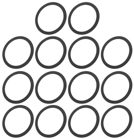 CaCaCook Speaker Gasket 117mm/97mm/10mm/2mm, EVA Foam Seal for Improved Home, Car, Portable, DJ Subwoofer Speakers, Reduce Vibration, Wind Noise, Humming