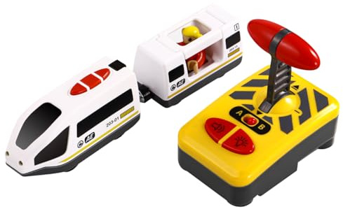 Toddmomy Ferngesteuerte Lokomotive Rc-Zugspielzeug: Batteriebetriebenes Elektrofahrzeugmodell Für Kleinkinder (Ohne Batterie)